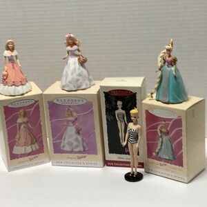 Hallmark’s keepsake Barbie ornaments. New inbox. Vintage.